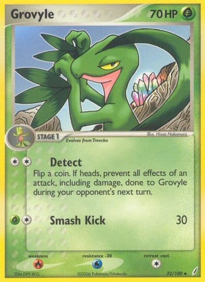 Grovyle Crystal Guardians Pokemon card