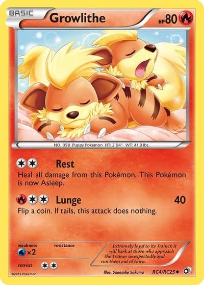 Growlithe Legendary Treasures: Radiant Collection Pokemon card