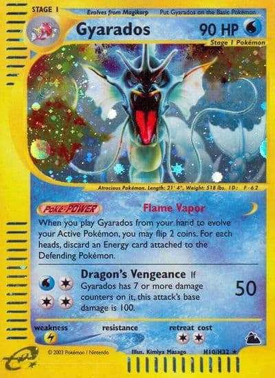 Gyarados (H10) Skyridge Pokemon card