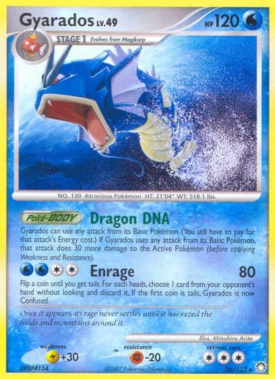 Gyarados Mysterious Treasures Pokemon card