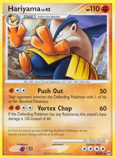 Hariyama Arceus Pokemon card