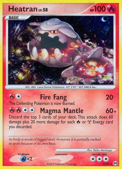 Heatran Arceus Pokemon card