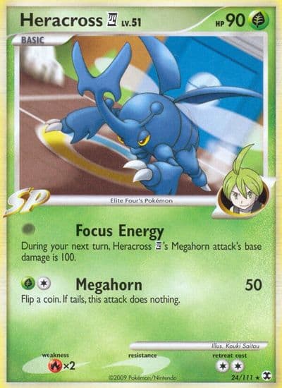 Heracross E4 Rising Rivals Pokemon card