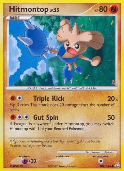 Hitmontop Legends Awakened Pokemon card