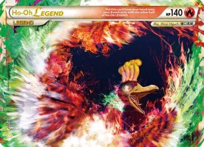 Ho-Oh Legend (Top) HeartGold SoulSilver Pokemon card