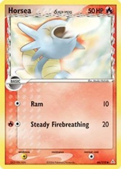 Horsea (Delta Species) Holon Phantoms Pokemon card
