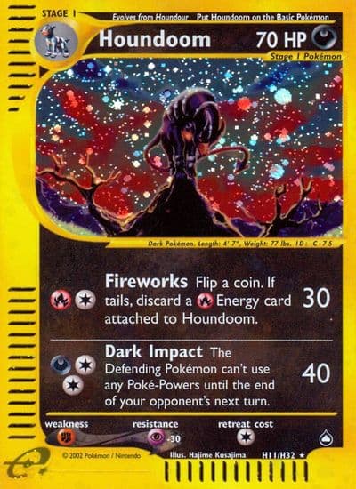 Houndoom (H11) Aquapolis Pokemon card