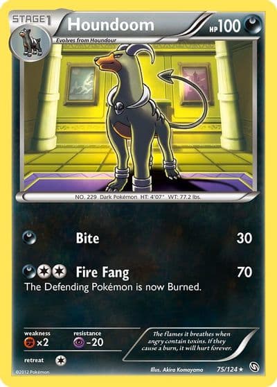 Houndoom Dragons Exalted Pokemon card
