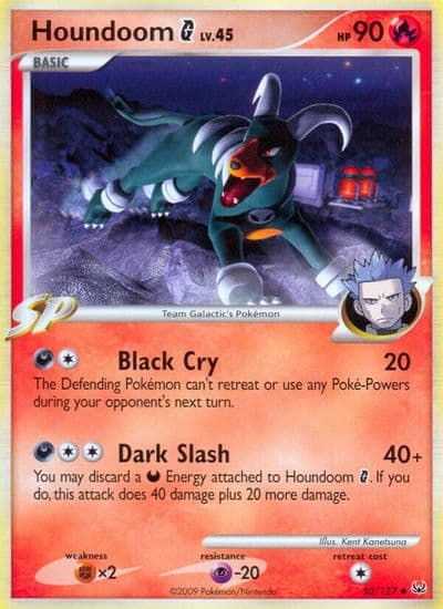 Houndoom G Platinum Pokemon card