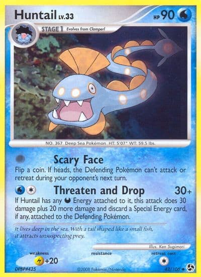Huntail Great Encounters Pokemon card