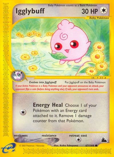 Igglybuff Skyridge Pokemon card