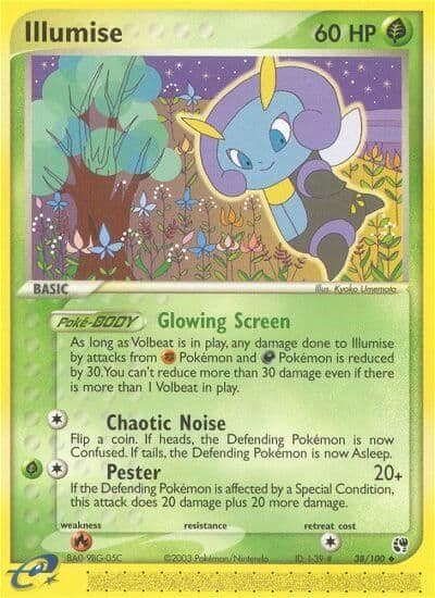 Illumise Sandstorm Pokemon card