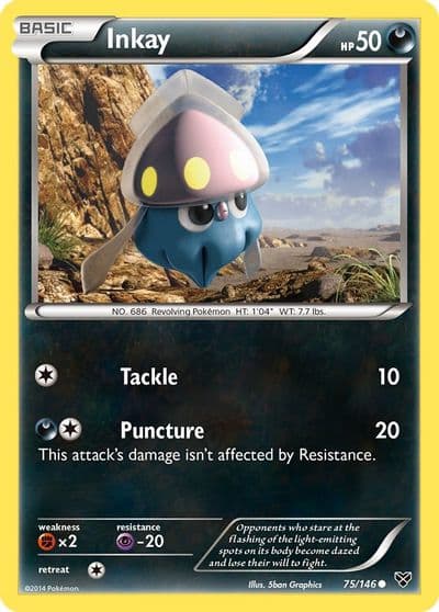 Inkay (75) XY Base Set Pokemon card