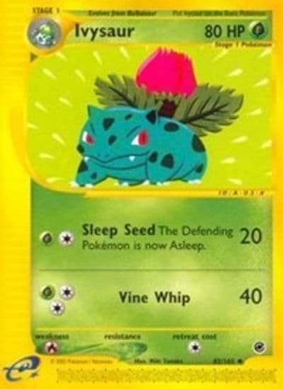 Ivysaur Expedition Pokemon card