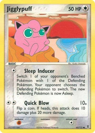 Jigglypuff FireRed & LeafGreen Pokemon card