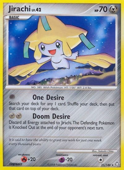 Jirachi Legends Awakened Pokemon card