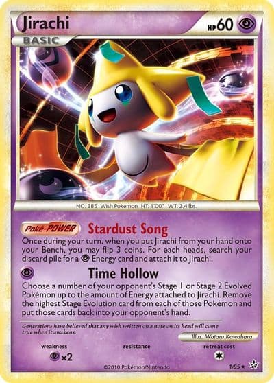 Jirachi Unleashed Pokemon card