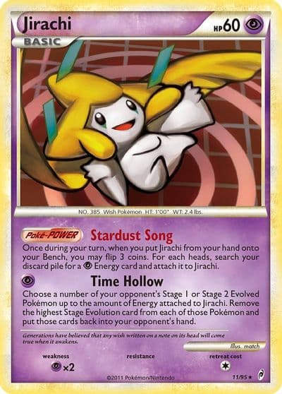 Jirachi Call of Legends Pokemon card