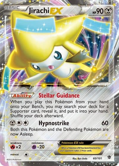 Jirachi EX Plasma Blast Pokemon card