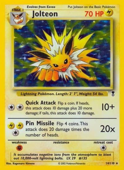 Jolteon Legendary Collection Pokemon card
