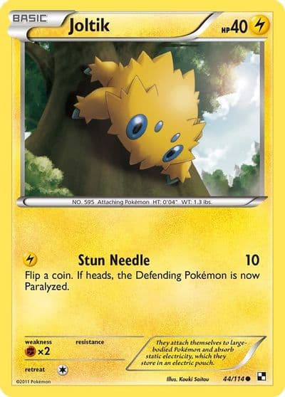 Joltik (44) Black and White Pokemon card