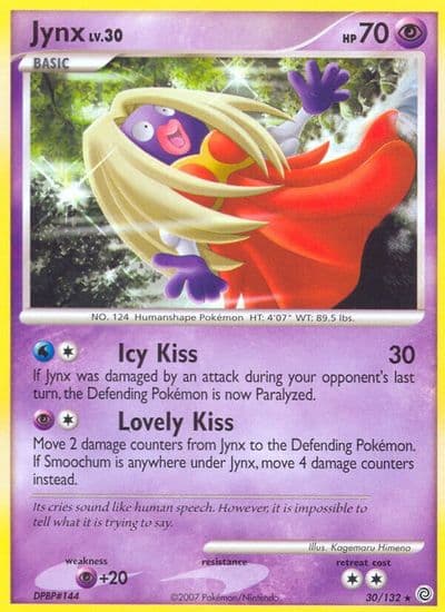 Jynx Secret Wonders Pokemon card