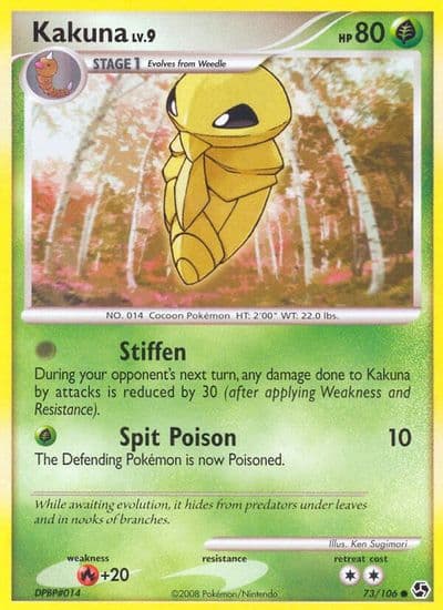 Kakuna Great Encounters Pokemon card