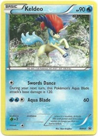 Keldeo - BW60 (Tinsel Holo) Black and White Promos Pokemon card