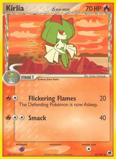 Kirlia (Delta Species) Dragon Frontiers Pokemon card