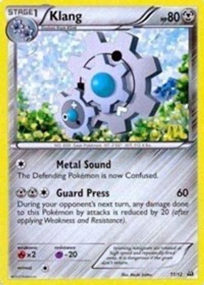 Klang McDonald's Promos 2012 Pokemon card