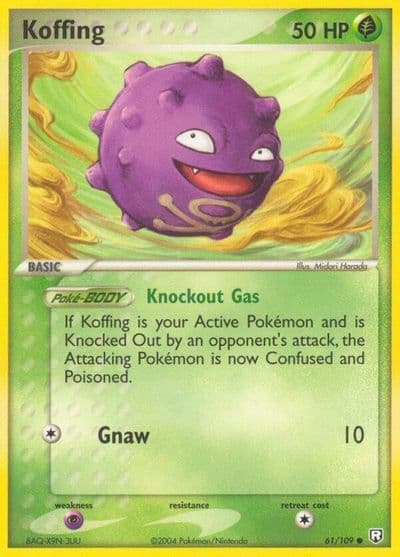 Koffing Team Rocket Returns Pokemon card