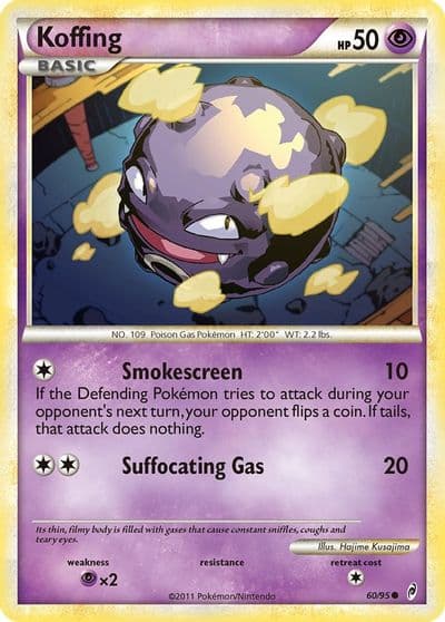 Koffing Call of Legends Pokemon card