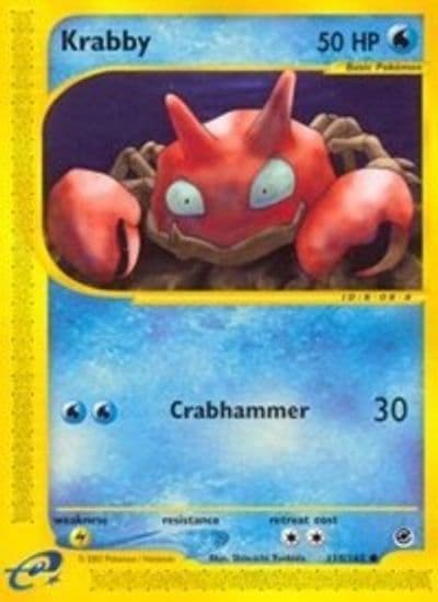 Krabby Expedition Pokemon card