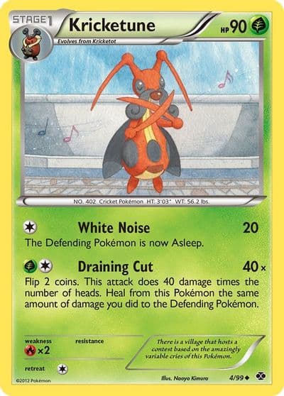 Kricketune Next Destinies Pokemon card