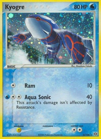 Kyogre Emerald Pokemon card