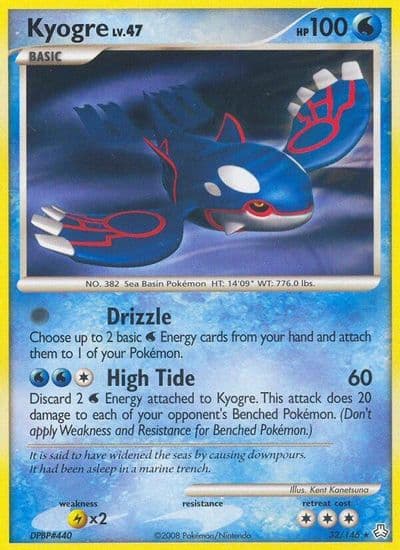 Kyogre Legends Awakened Pokemon card