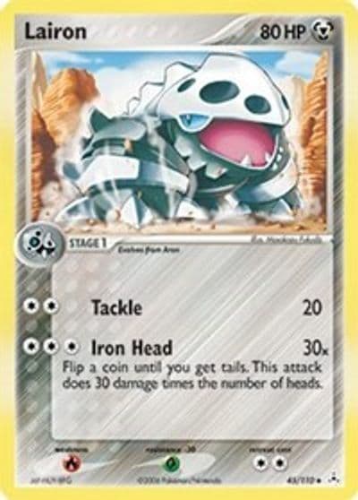 Lairon Holon Phantoms Pokemon card