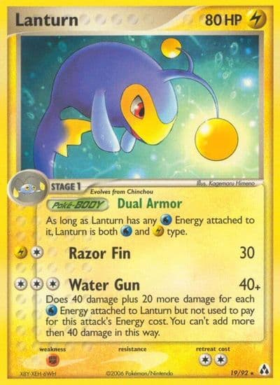 Lanturn Legend Maker Pokemon card