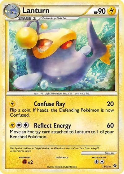 Lanturn Unleashed Pokemon card