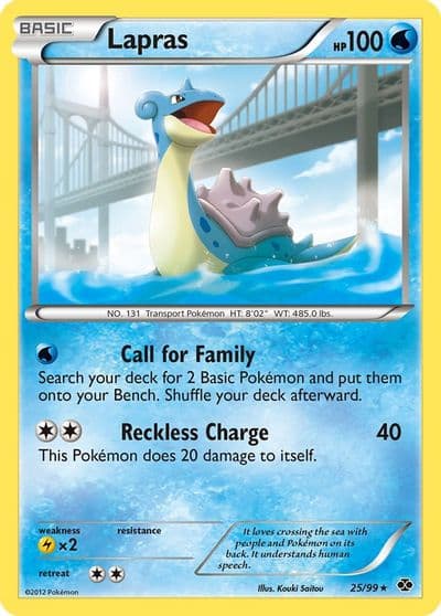 Lapras (25) Next Destinies Pokemon card