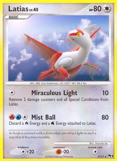 Latias POP Series 7 Pokemon card