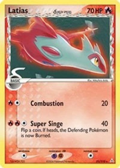 Latias (Delta Species) Holon Phantoms Pokemon card