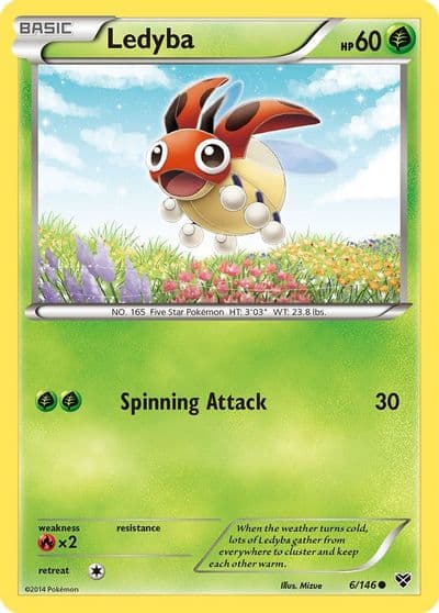 Ledyba XY Base Set Pokemon card