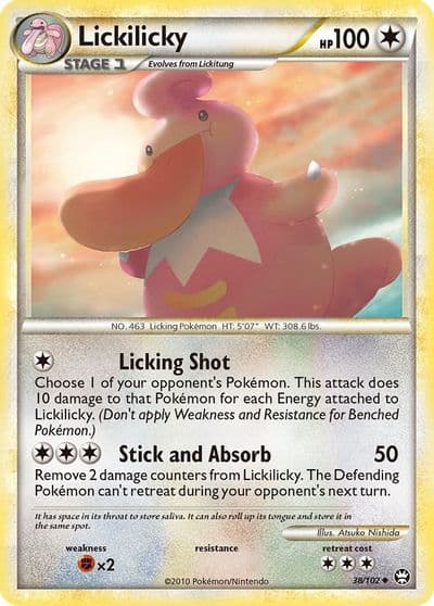 Lickilicky Triumphant Pokemon card