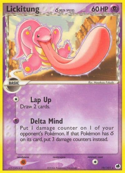 Lickitung (Delta Species) Dragon Frontiers Pokemon card
