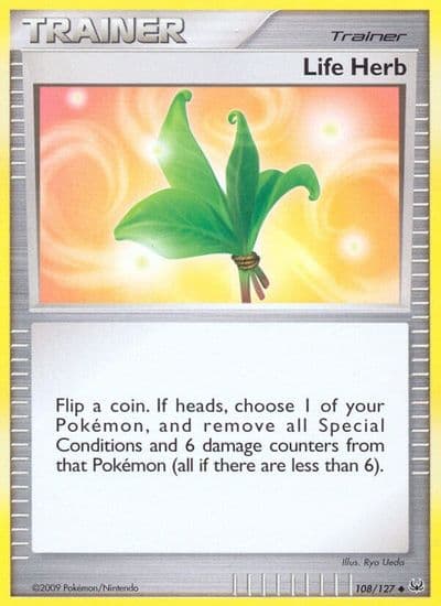 Life Herb Platinum Pokemon card