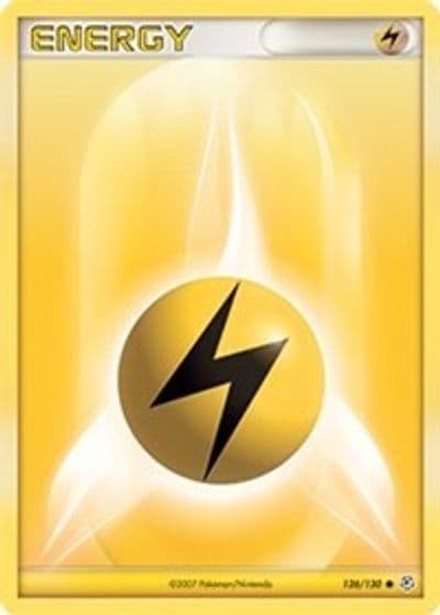 Lightning Energy Diamond and Pearl Pokemon card