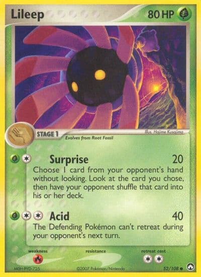 Lileep Power Keepers Pokemon card