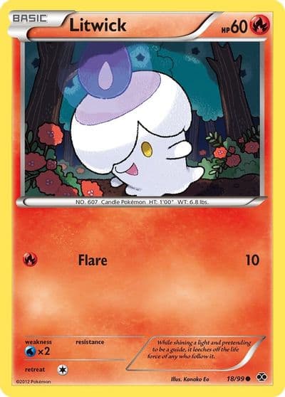 Litwick Next Destinies Pokemon card