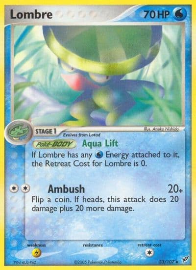 Lombre Deoxys Pokemon card